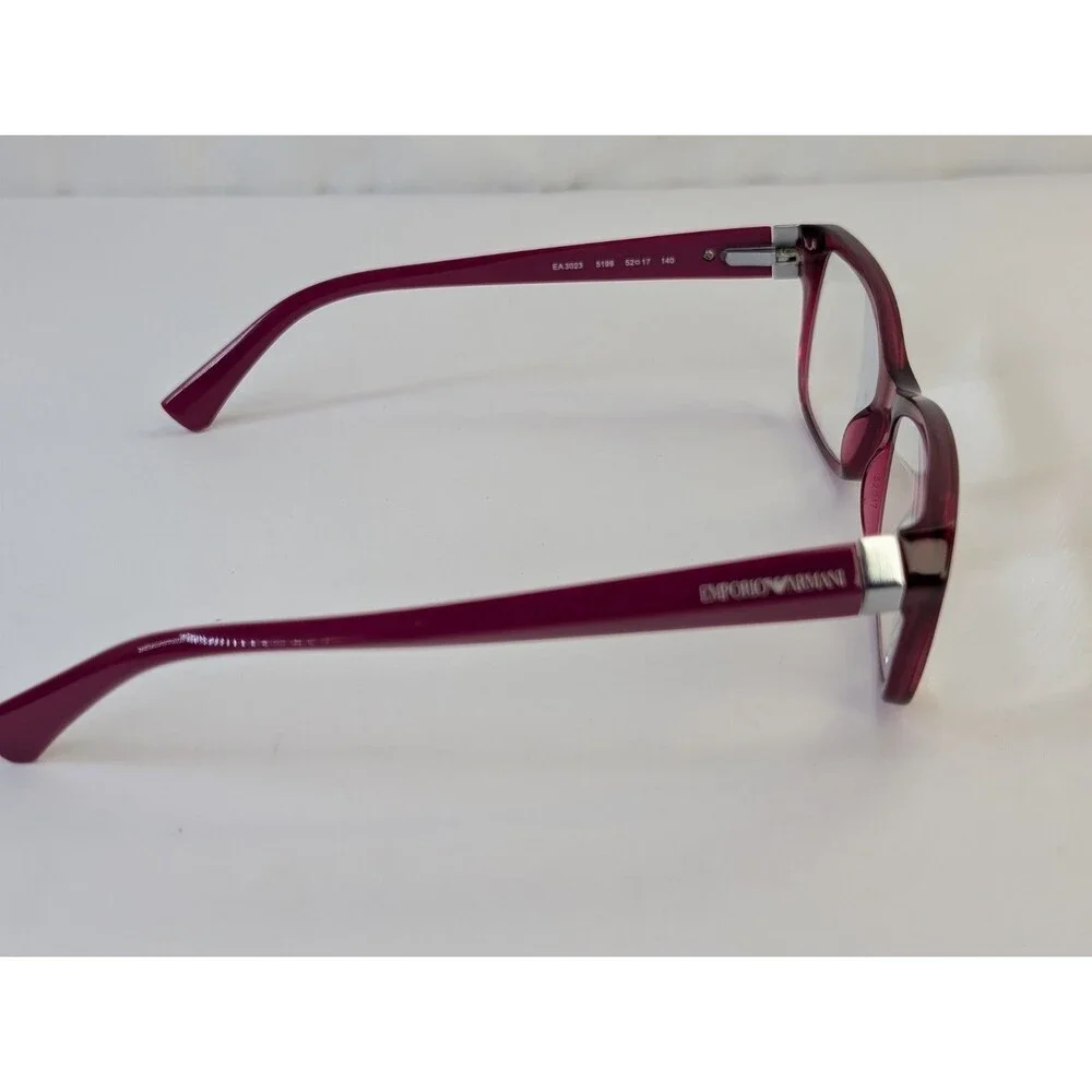 Emporio Armani EA 3023 5199 Cyclamen Purple Eyeglasses Frames 52-17-140 Ex Cond